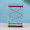 Plastic Casing Dynamic Slime Flow Timer Square Two-color Sandglass Timer  Birthday Gift