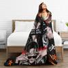 Cute Ateez Band Flannel Blanket  Warm Soft Throw Blanket for Home Decor Decorative Aesthetic Bedspread Sofa Bed Cover