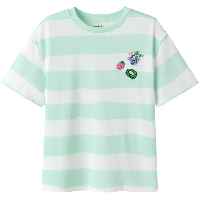 Balabala Girls' Cool-Feeling Short Sleeve T-Shirt