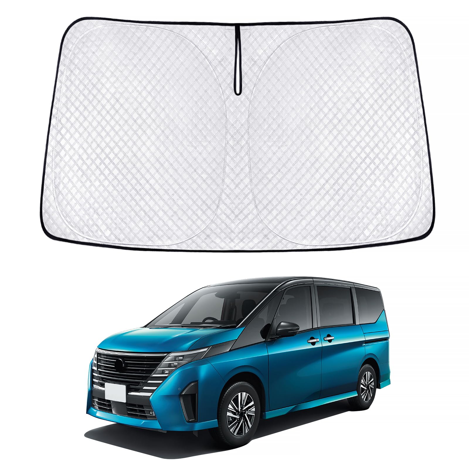 

New Serena C28 Series Compatible with Serena and NC28 This car sunshade provides UV and thermal Features a sunshade with fabric for sun protection and