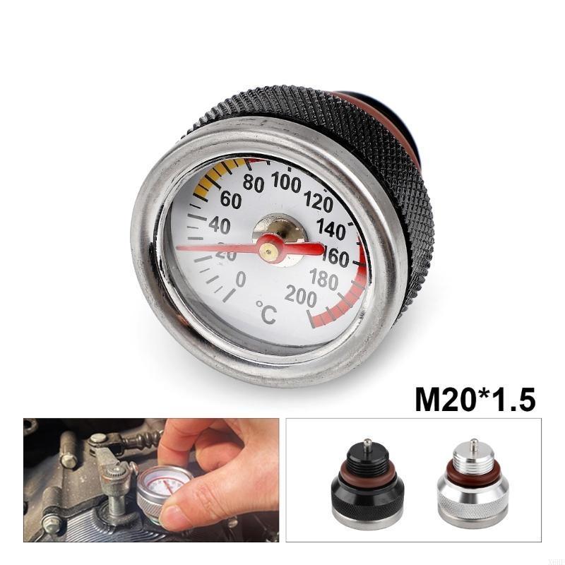 X6HF Motorbike Oil Temperature Gauge M20x1.5 Engine Valves Cover Oil Filler Caps