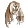 Keep it for yourself, feel soft sister scarf, women's winter versatile double-sided solid color scarf, long thickened warm shawl