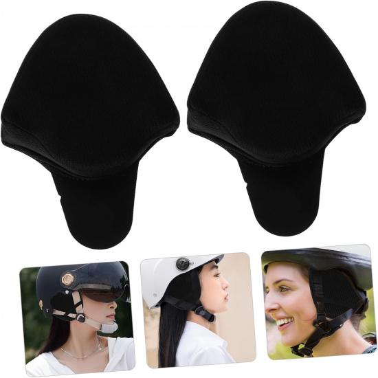 1 Pair Windproof Motorcycle Ear Pads Warm for Cycling Protective Covers for Biking Audible Riding Ear Warmers Universal Fit for Half Helmets