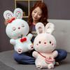 New Doll Peach Doll Plush Toy White Rabbit Cloth Doll Parent Child Doll Children's Gift Doll