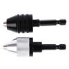 1/4'' Hex Shank Keyless Drill Chuck Quick Change Adapter Converter Drill Adapter