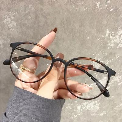 New Retro Oval Frame Myopia Glasses Fashion Minus Glasses Frame With Degree Round Women 060