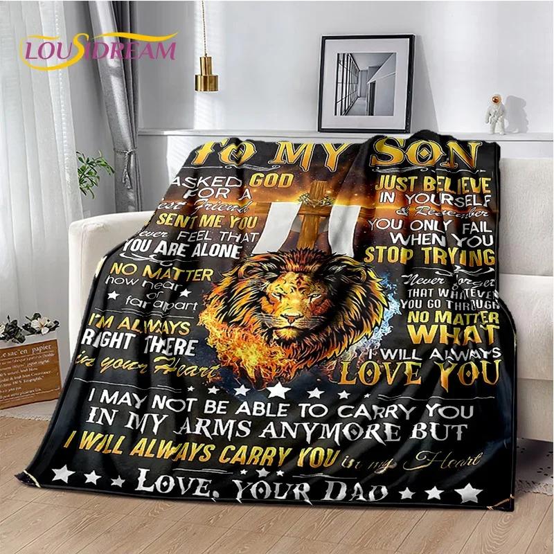 Personalized Letter Blanket Soft Throw for Home Bedroom Bed Sofa Picnic Cover Perfect Gift for Son Daughter Granddaughter