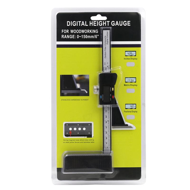 

Цифровой высотомер 0-150 мм для деревообработки и разметки