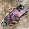 Retro Japanese Sakura Train Soft Phone Case For iPhone 15 16 17 Air 14 Pro Max 16E Plus 13 12 Mini Plating Anti-Fall Fundas
