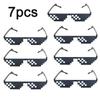 Mosaic Sunglasses Cool Party Vintage Shades Eyewear For Men Pixelated Sunglasses Funny Women Glasses