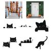 Sturdy Metal Cats Silhouettes for Door Frames Stylish Home Accent Accessory in Various Poses Home Accessory Decoration