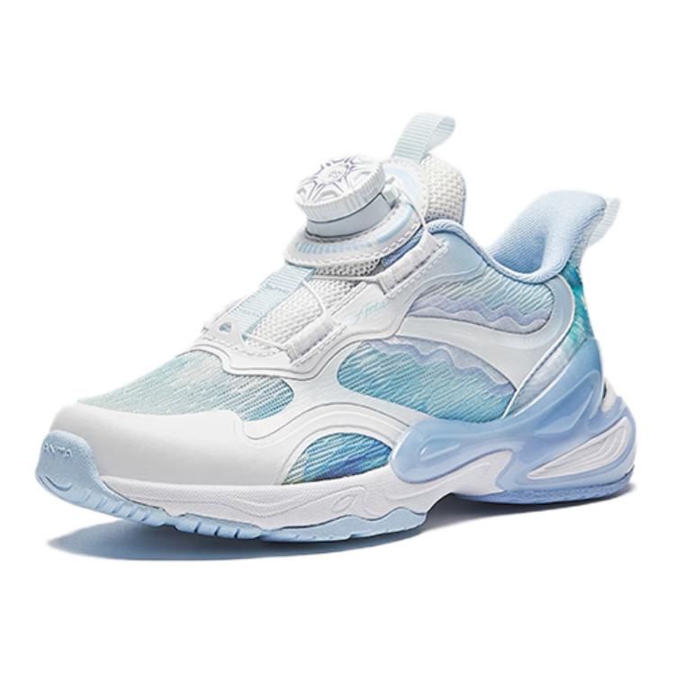 Anta Comfortable Versatile Non-Slip Wear-Resistant Low-Top Casual Shoes Kids Sneaker Blue White 322439925-2