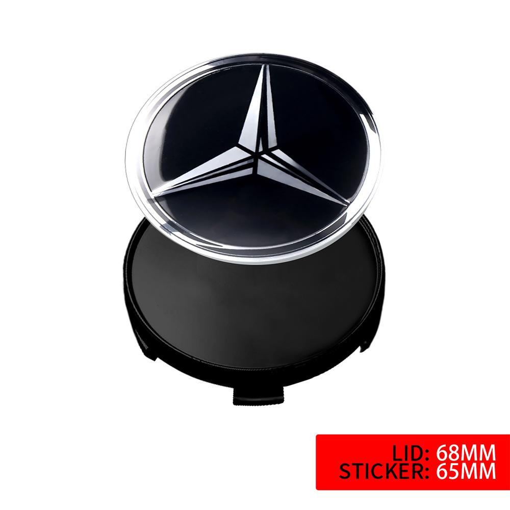 60mm/63mm/68mm Car Wheel Center Cap Hub Covers Badge Accessories for Mercedes Benz A B C E R G S Class AMG W124 W169 W176 W212