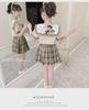 Summer JK Uniform Set: Trendy Girls' College Style Two-Piece Suit with Skirt
