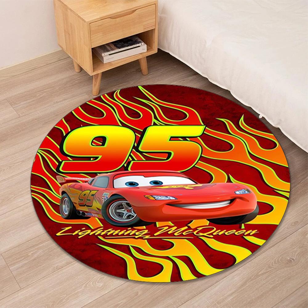 Cars Printed Round Rug Carpet Chair Rug Area Rug Entryway Doormats,for Office Chair Living Room Bedroom Kitchen Room.