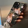 H-Hannah-M- Montana For iPhone 17 16 15 14 13 12 11 Pro Max XS  17 Air Silicone Colored Silver Bumper Cover