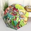 1pc Scarecrow, Little Red Riding Hood, and Goldilocks Outdoor Umbrella - Automatic Opening/Closing, Portable 3-Fold Design with 8-Bone Iron Frame - Pe