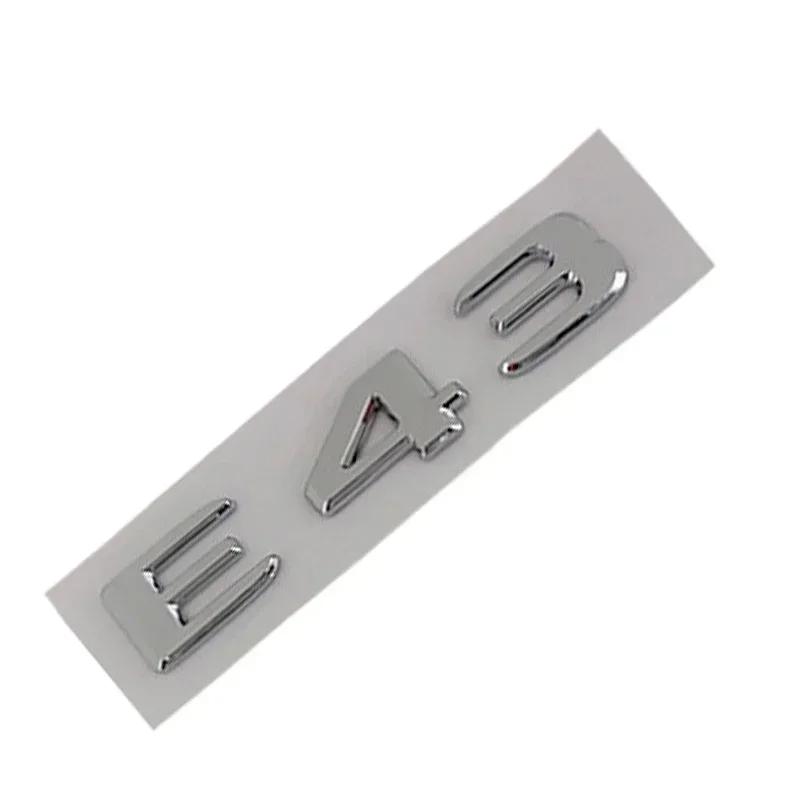 C200 E200 For Mercedes Benz New 3D ABS Chrome Rear Trunk Badge Decal E43 E53 E63 S Emblem Logo Sticker For Mercedes Benz AMG W21