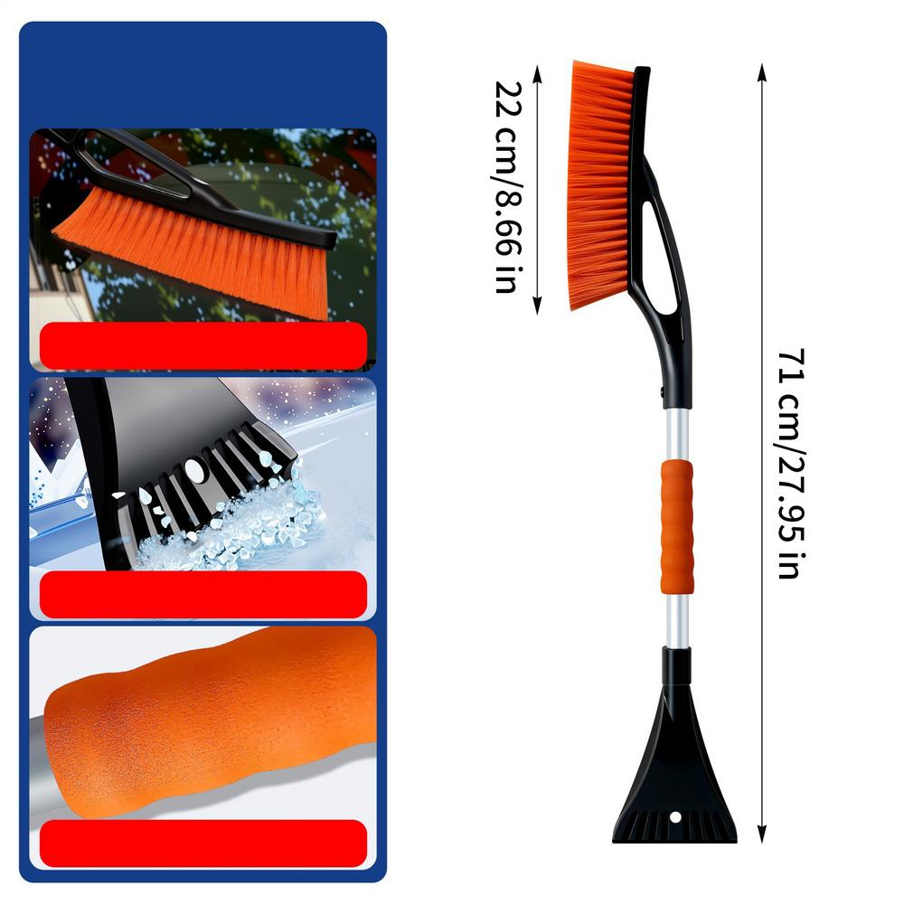 

Snow Scraper For Car Car Winter Snow Removal Brush Ice Scraper Portable Cleaning Tools Automotive Accessories For Driver белый