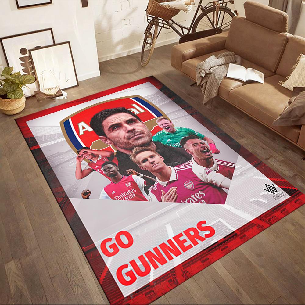 Arsenal Floor Mat Design for Foyer Entryway Decorate room Hallway Antislip Carpet Office home decor Luxury Gift for Birthday, Christmas, Wedding