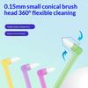1/2/3Pcs Small Head Single-Beam Soft Teeth Cleaning Toothbrush With Suction Cup Interdental Brush Soft Hair Implant Oral Care