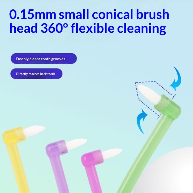 1/2/3Pcs Small Head Single-Beam Soft Teeth Cleaning Toothbrush With Suction Cup Interdental Brush Soft Hair Implant Oral Care