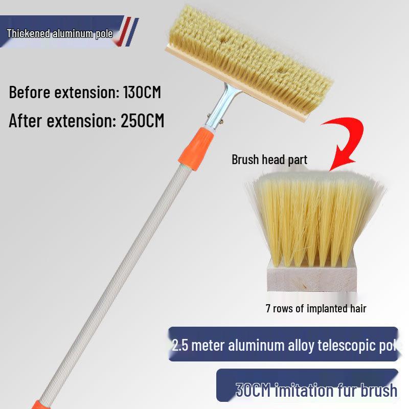 Truck & Bus Cleaning Boar Bristle Brush and Snow Mop