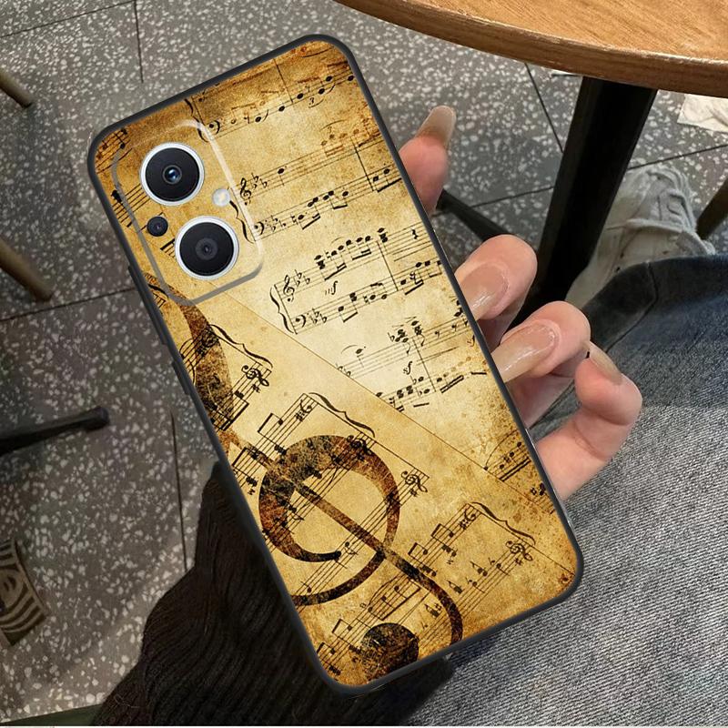 Sheet Music For OPPO Reno 10 11 12 13 14 Pro 7 8 Lite 8T 11F 12F 13F 14F OPPO Find X8 X9 X5 X6 Pro Case
