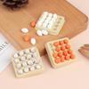 1Set Gift Playing House Miniature Simulation Food Scene Model Mini Egg With Tray Dollhouse Eggs Kitchen Toy Doll Accessories