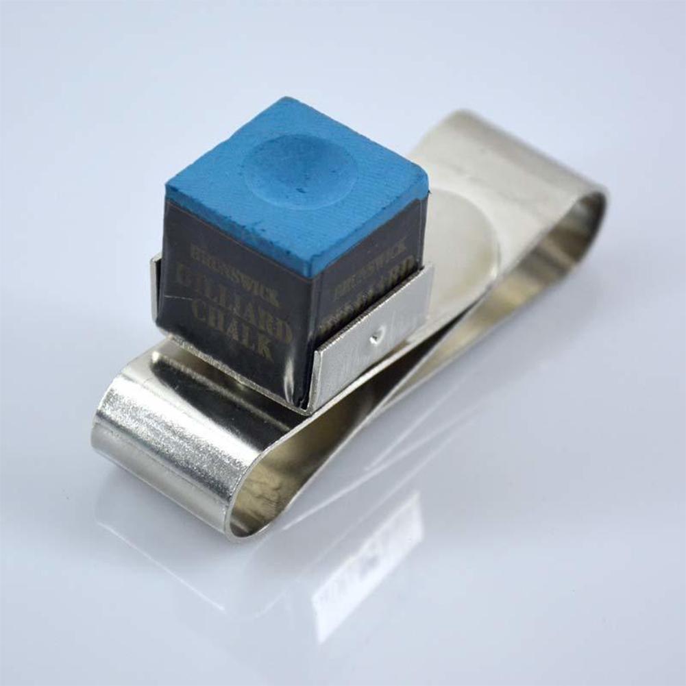 1PC S Type Stainless Steel Magnetic Chalk Clip Durable Adjustable Storage Clip Billiard Accessories