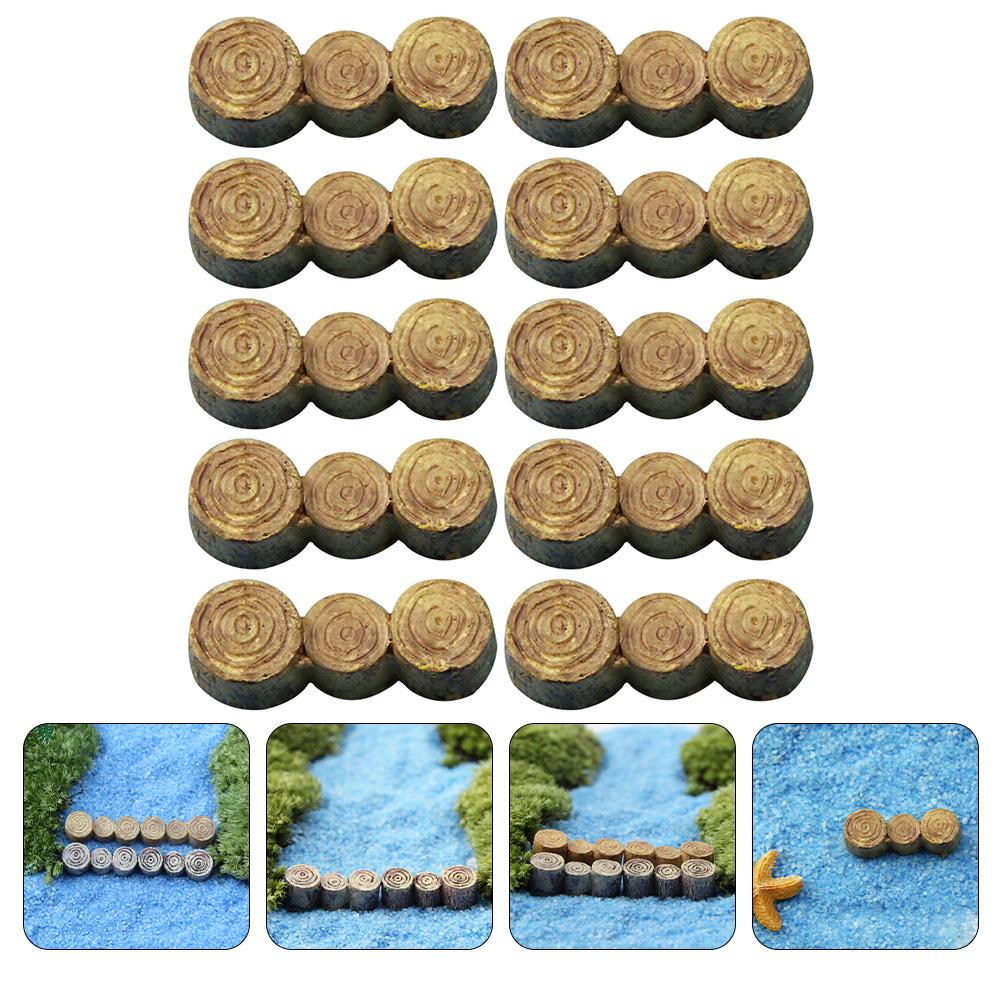 10 Pcs Car Micro Landscape Ornament Terrarium Kit Floating Natural Resin Mini Craft 3X1X1CM