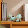 Breathable Clay Flower Pot Ceramic Cat Planter, Cute Kitty with Drainage Hole, Stable Base Planter Decorative Plant for Succulents Cactus Indoor Table