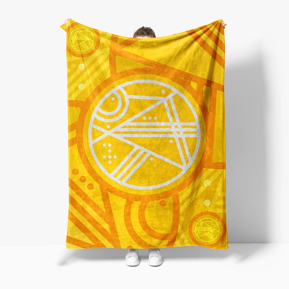 

Vibrant Geometric Pattern Throw Blanket Sofa Bed Decorative Throw Blanket for Living Room Bedroom Kids Gift 75x100cm (30x40inch)