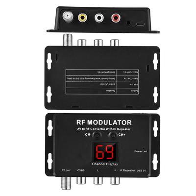 Modulatore RF M60IR con ripetitore IR Convertitore da AV a RF con ripetitore IR