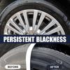 Deep Black Shiny Tire Polish - Durable, easy-to-use formula for vibrant car and motorcycle exterior restoration, wheel shine,