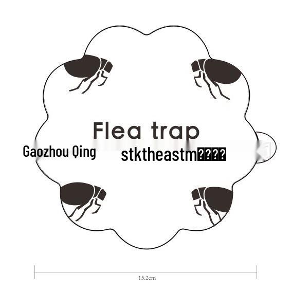 Pumpkin-Shaped Flea Trap Light with Sticky Paper - 5 Sheets Per Pack, Cute Portable Mosquito & Insect Repellent