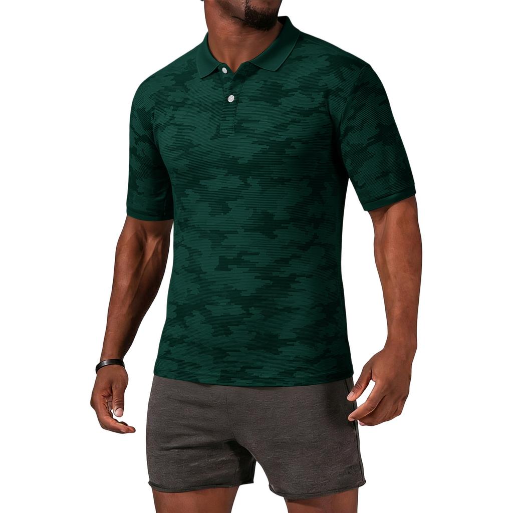 Men's Clothing Polo Shirt Mens T Shirt Mens Shirts Mens Tops Casual Short Sleeve Camouflage Print for Men's Fashion