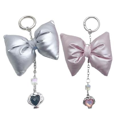 Versatile Bowknot Bag Pendant Ribbone Phone Charm Fashion Keychain Wallet Backpack Accessory for Women and Girls