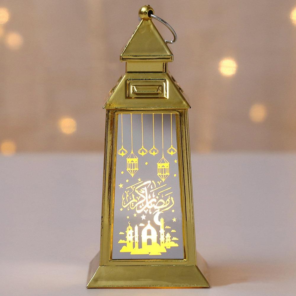 

Світлодідна Зірка Місяць Рамадан Декорація Рамадан Свічник Лампа Мубарак Нічник Приладдя для Вечірки Ід золотий