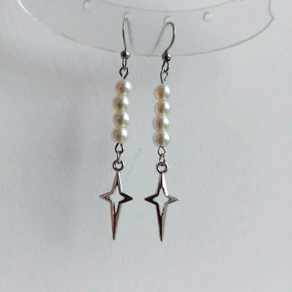 New Niche Fairy Tale Bow Earrings - Stainless Steel, Artistic Retro Style