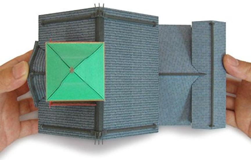 Sankei Miniatur-Bastelset Studio Ghibli Serie Chihiros Reise ins Zauberland Uhrturm Maßstab Papierbasteln 1/150 MK07-27