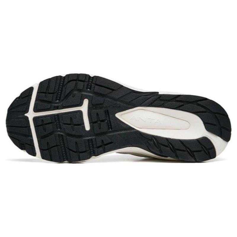 Anta AT952 Slip Resistant, Abrasion Resistant, Breathable, Lightweight Low Top Running Shoes Women's Ivory White Sneakers 922235597-1