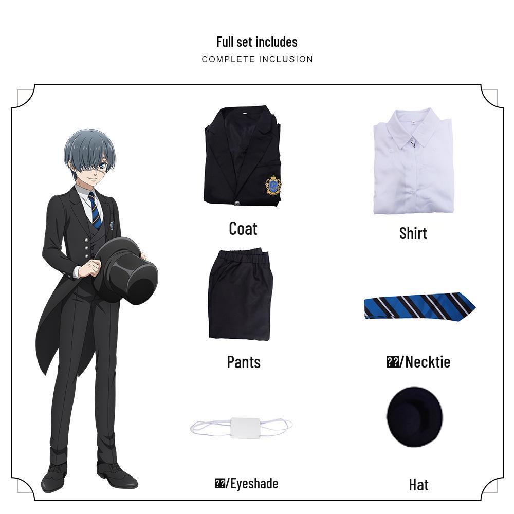 Charles Cosplay Kostým - Black Butler Internátní Škola, Dvourozměrný Anime Styl