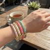 Colorful Metal Enamel Bangle Ethnic Style Hand Bracelet Cloisonne Bangle  Traditional Crafts