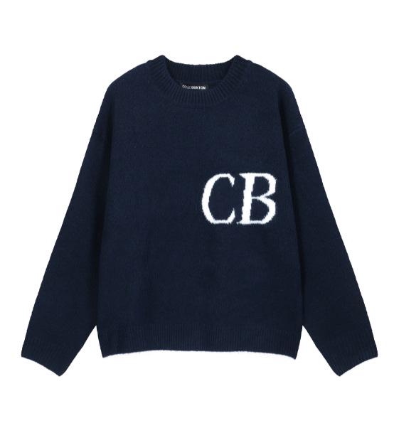 Unisex Trendy Logo Knit Sweater & Casual Shorts Combo