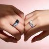 Welpen-Paar Sternringe Zink Zinklegierung Offener Fingerring Zarter Partnerring Partner