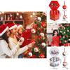 Christmas Tree Decor Foam Sticker Set With Santa And Reindeer Ornaments For Holiday Celebration