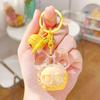 Acrylic Oil-Filled Cartoon Bow Knot Keyring Bag Charm Gift