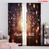 2Pcs,2D Plane Printing Contemporary Curtains Sound Symphony Polyester Easy Install (Without Rod) Decorations Outdoor Perfect For