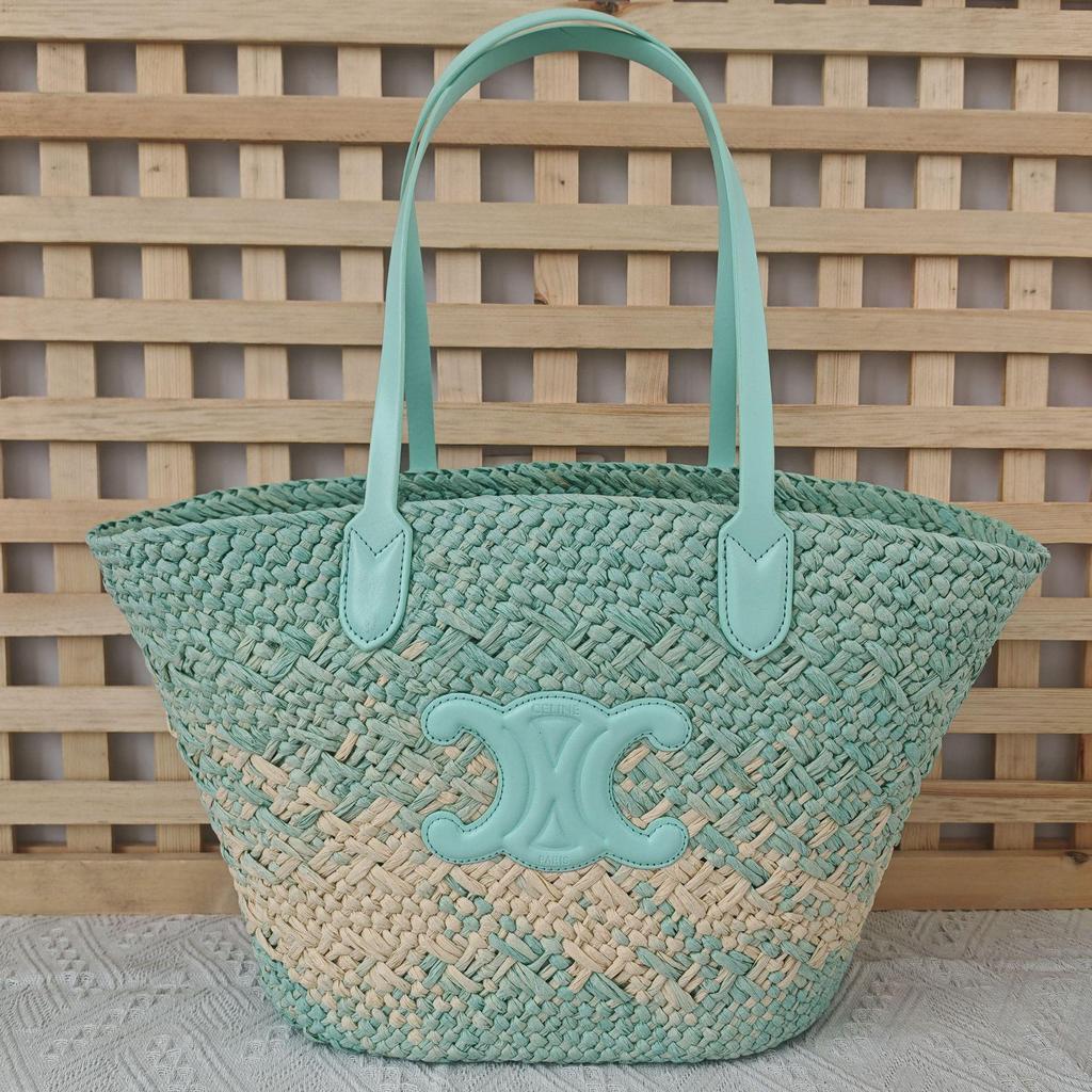 French Straw Bag: Large Capacity Seaside Casual Vacation Shoulder Bag for Ladies - Ideal for Shopping and Leisure